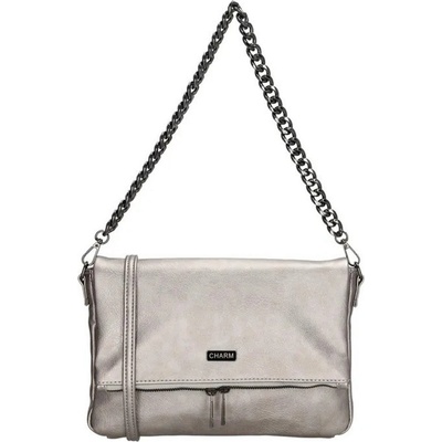 Charm London Střibrná crossbody kabelka s řetízkem "Elysia"