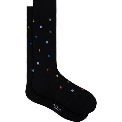 Paul Smith Чорапи Paul Smith Men's Keanu Stamp Crew Socks - Black 79