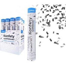 Konfety vystřelovací 30cm fóliové stříbrné LUMA