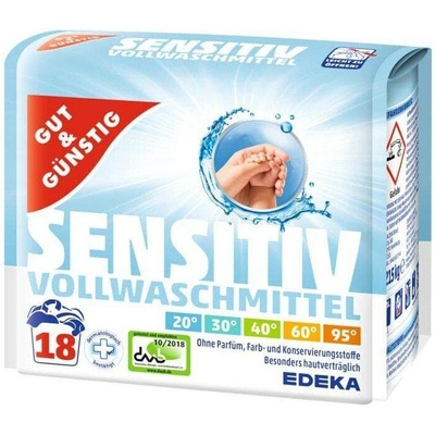 G&G Sensitiv prací prášek pro citlivou pokožku 1,215 kg