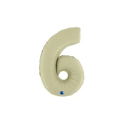 GRABO fóliový balónek ČÍSLICE OLIVOVÁ 6 66cm,26 nafukovací