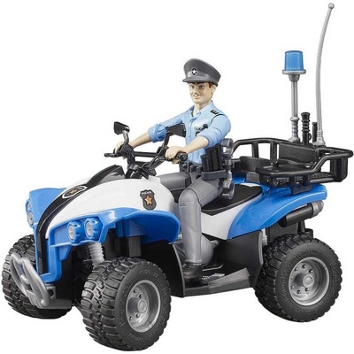 Bruder 63010 Policejní čtyřkolka s figurkou 1:16