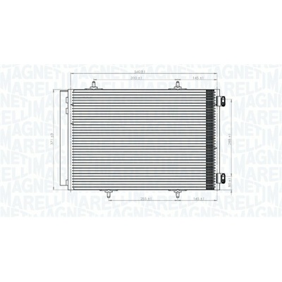 Kondenzátor klimatizace MAGNETI MARELLI 350203822000