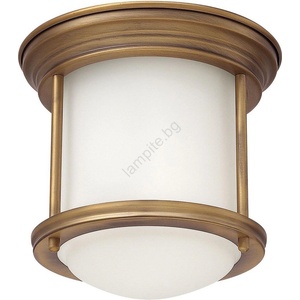 Elstead Lighting Quintiesse QN-HADRIAN-MINI-F-BR-OPAL - Външно таванно осветително тяло HADRIAN 1xE27/60W/230V IP44 (ED1050)
