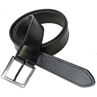 Belts I-6-1PR-60 kožený pásek černý