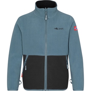 TROLLKIDS Детско поларено яке Trollkids Kid's Storfjord Jacket Fleece jacket - Steel Blue / Black - размер 140 (EU) (703-4008-0217)