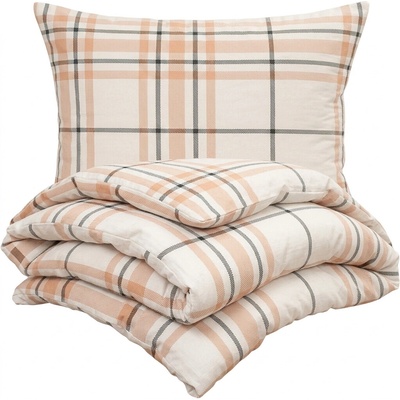 4Home flanel obliečky Elegant Plaid 140x200 70x90