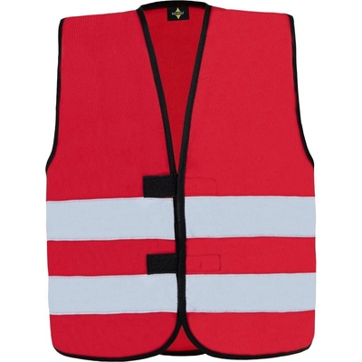 Korntex kw hi-vis aarhus02 / Детска светлоотразителна функционална жилетка - червена s (76kw0200401)