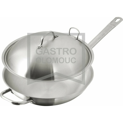 OEM Wok pánev s poklicí, 320 mm, v. 80 mm Varianta: Pánev WOK s poklicí (Ø320 mm, v=80 mm)