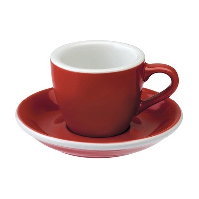 Loveramics Egg Espresso šálka s podšálkou červená 80 ml