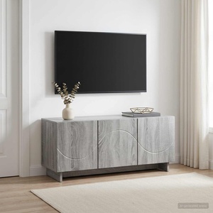 vidaXL ТВ стойка 90 x 34.5 x 40 cm Сив Сонома Инженерна дървесина (8011573)