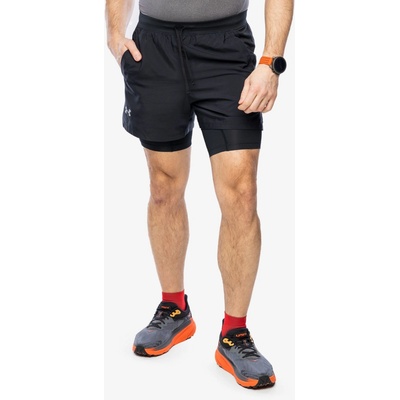 Under Armour Launch 5 inch 2-in-1 Short black/black/reflective
