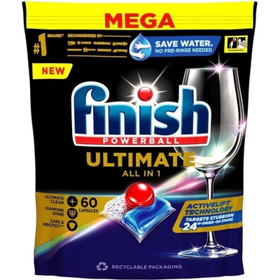 Finish Ultimate All in 1 kapsle do myčky nádobí 60 ks
