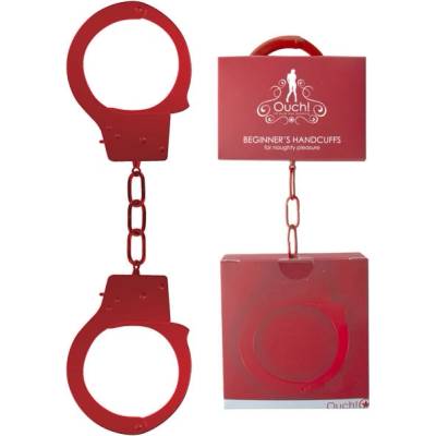 Ouch Beginners Handcuffs Red