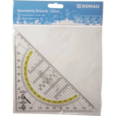 Donau pravítko trojúhelník s ryskou 45/25 cm, s úchopem 4210004-00 – Zbozi.Blesk.cz