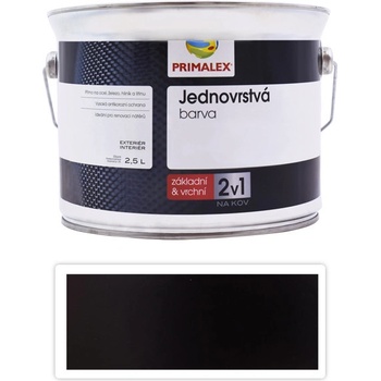 PRIMALEX 2v1 syntetická antikorózna farba na kov 2,5L Čierna