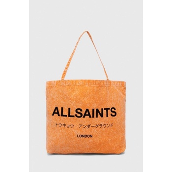 Bavlněná taška AllSaints oranžová MB530Y