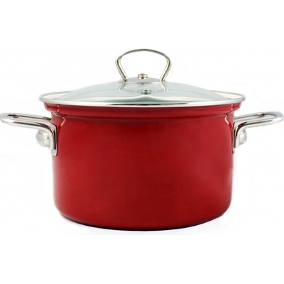 BELIS Smaltovaný hrnec se skl. poklicí ECO-CERAMIC 24 cm/6,1l