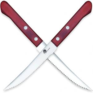 Dellinger Нож за пържоли EASY, 10 см, червен, Dellinger (DNGR8595705404670)