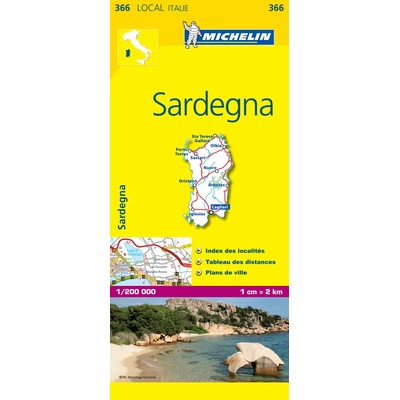 mapa Sardegna 1:200 t.