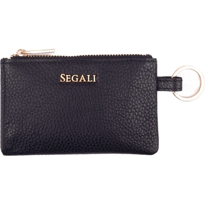 Klíčenka Segali kožená 50524, černá 1095P