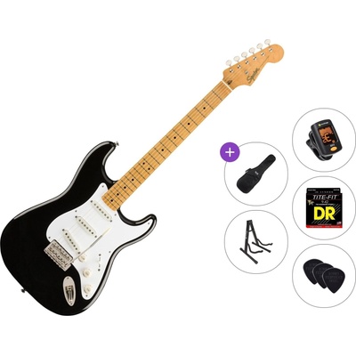 Squier Classic Vibe 50s Stratocaster MN Standard SET Black Електрическа китара