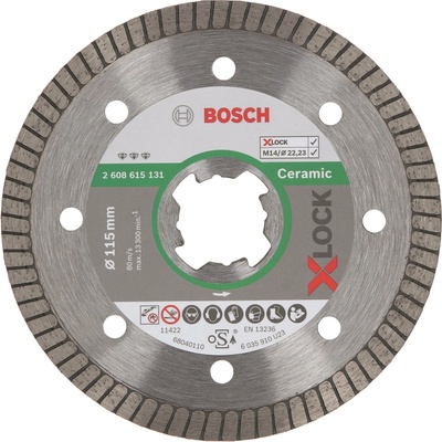 BOSCH Best for Ceramic Extraclean Turbo systému X-LOCK, 115 × 22,23 × 1,4 × 7 2.608.615.131