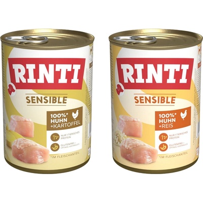 Rinti Sensible Mix kuracie, 2 druhy 12 x 400 g