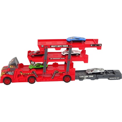 Lean Toys Veľký 3-poschodový kamión + 6 Autíčok