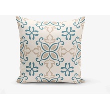 Minimalist Cushion Covers béžová/modrá 45 x 45 cm