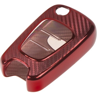 TPU obal pro klíč Hyundai/Kia, carbon červený, 484HY102CR