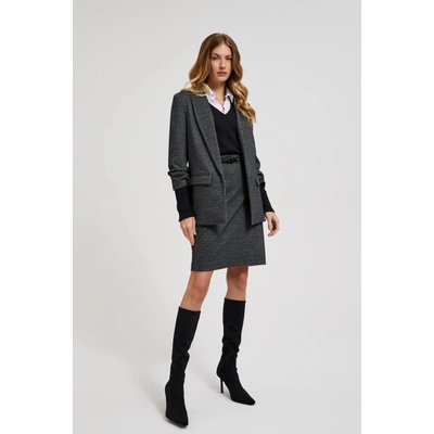 Marisse Marisse Women's Jacket Z-Mr-4514 D.Grey čierna biela šedá