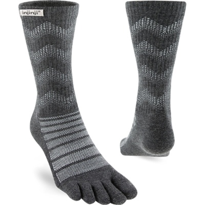 Injinji OUTDOOR MIDWEIGHT CREW WOOL SLATE šedá
