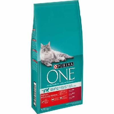 PURINA NESTLE PURINA One Sterilcat Wołowina - suché krmivo pre mačky - 9 75 kg