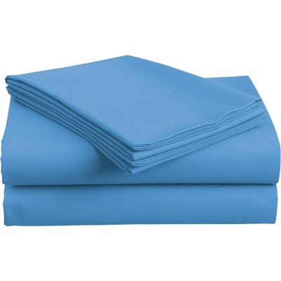 Textilomanie bavlna prostěradlo LUX azurově modré 220x240