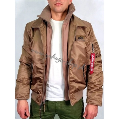 Alpha Industries CWU Jet Blast zimná bunda pánska taupe piesková hnedá