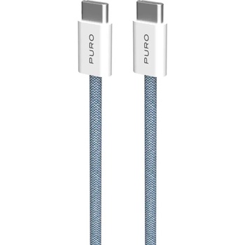 Puro elektrik Puro Fabrik 60W USB-C - USB-C кабел 1, 5 м - син (PUCCCFABK415MTBLUE)
