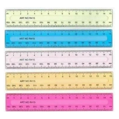 Fandy 338002 pravítko mix barev 15 cm