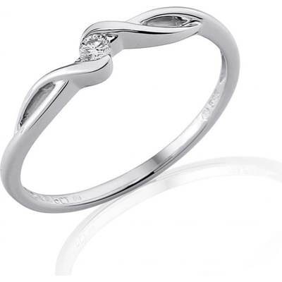 Gems zásnubní prsten Brise bílé zlato s briliantem 585 38 1 0698.1B00.0.55.HSI.000