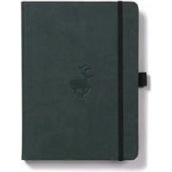 DINGBATS A4+ Wildlife Green Deer Notebook - Dotted