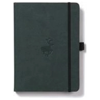 DINGBATS A4+ Wildlife Green Deer Notebook - Dotted