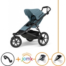 Thule Set 4v1 Urban Glide 3 Mid blue s magnetickou sponou 2025 + madlo + JOMK pláštěnka + JOMK ochranná síť