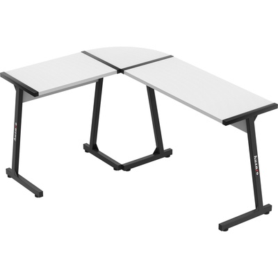 Huzaro Ъглово геймърско бюро Huzaro HERO 6.0 RGB, 147/112/74 см - Бяло (HZ-HERO 6.0 RGB WHITE)