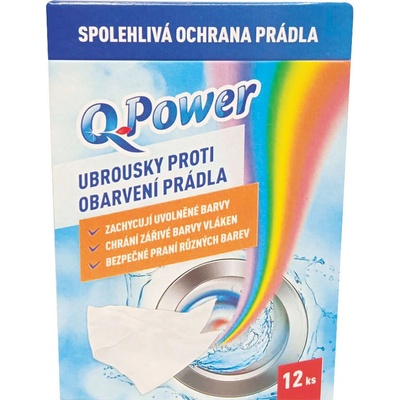 Q-Power utierky proti zafarbeniu 12 ks