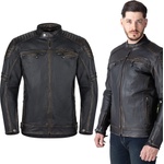 W-Tec Кожено мото яке W-TEC Mungelli EVO винтидж черен-кафяв S (30836-S)