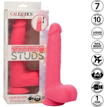 California Exotics Studs Rechargeable Rumbling & Thrusting Silicone