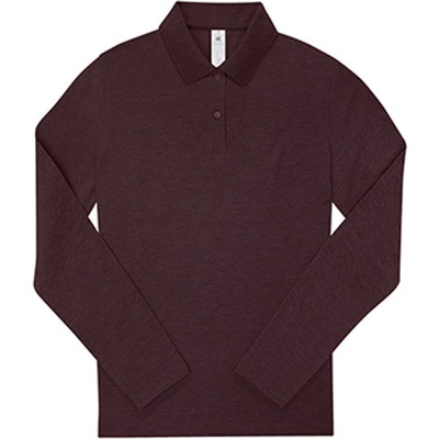 B&C Dámske polo tričko PW464 Heather Burgundy