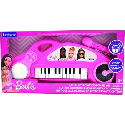 Lexibook K704BB Barbie elektronické piano pro děti se světelnými efekty