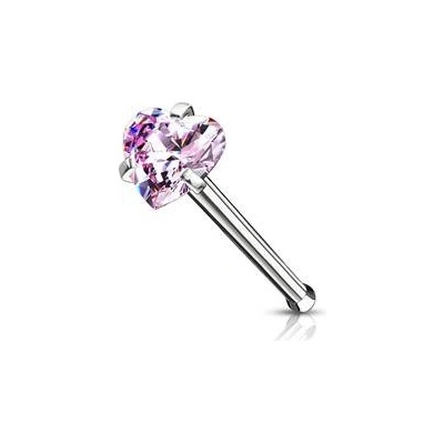 Šperky4U piercing do nosu srdíčko N0135P