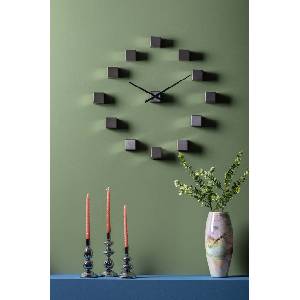 Karlsson Стенен часовник Karlsson DIY Cubic Metallic (KA5974GY)